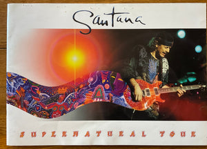 Santana Original Concert Programme Supernatural World Tour 2000