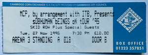 Skid Row Original Used Concert Ticket Corn Exchange Cambridge 7th Nov 1995