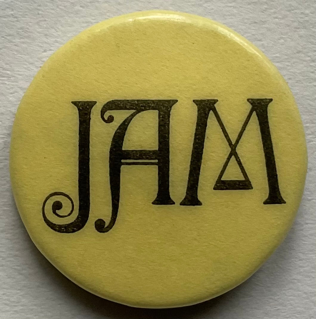 Jam Original Metal Concert Button Pin Badge 1970/80s