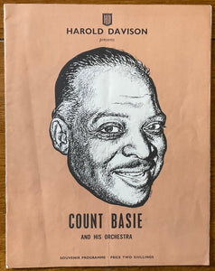 Count Basie Original Concert Programme Third Tour of Great Britain Feb 1959