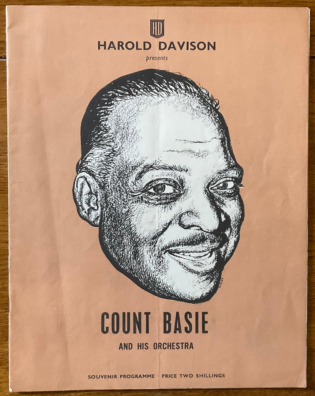 Count Basie Original Concert Programme Third Tour of Great Britain Feb 1959