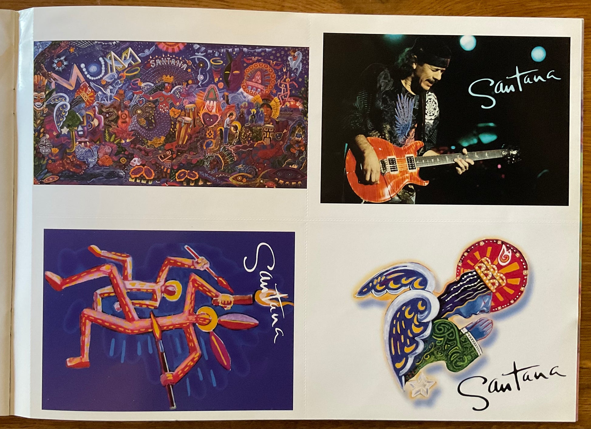 Santana Original Concert Programme Supernatural World Tour 2000