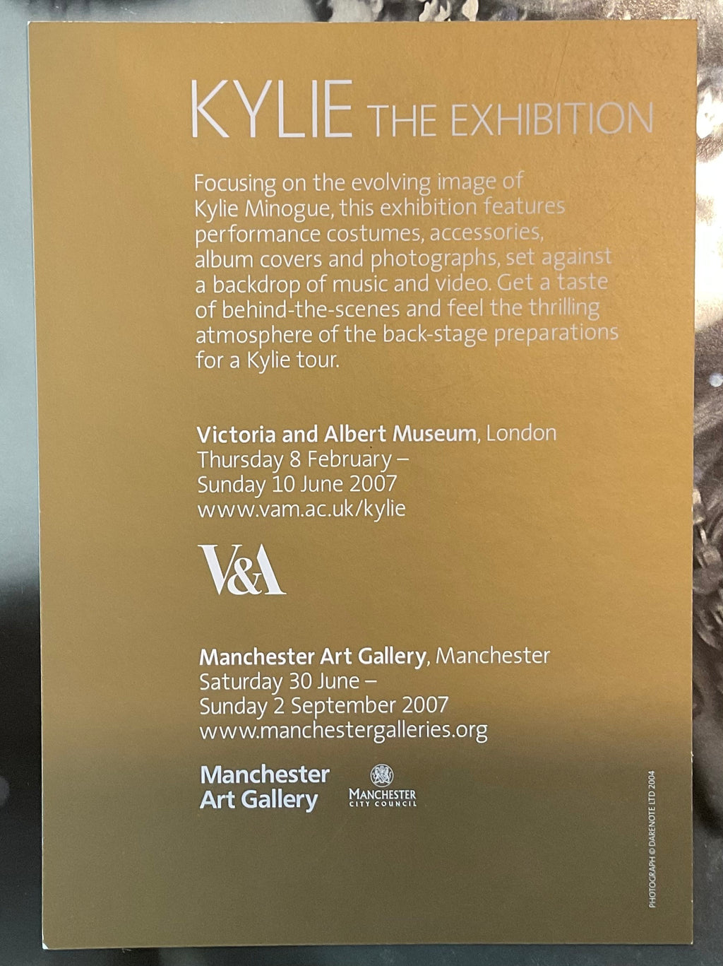 Kylie Minogue Original Concert Programme Showgirl Homecoming Tour 2006/7