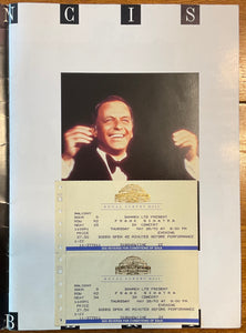 Frank Sinatra Original Concert Programme plus 2 tickets Royal Albert Hall London 1992