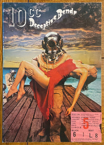 10cc Original Concert Programme Deceptive Bends Tour with Ticket London 1977