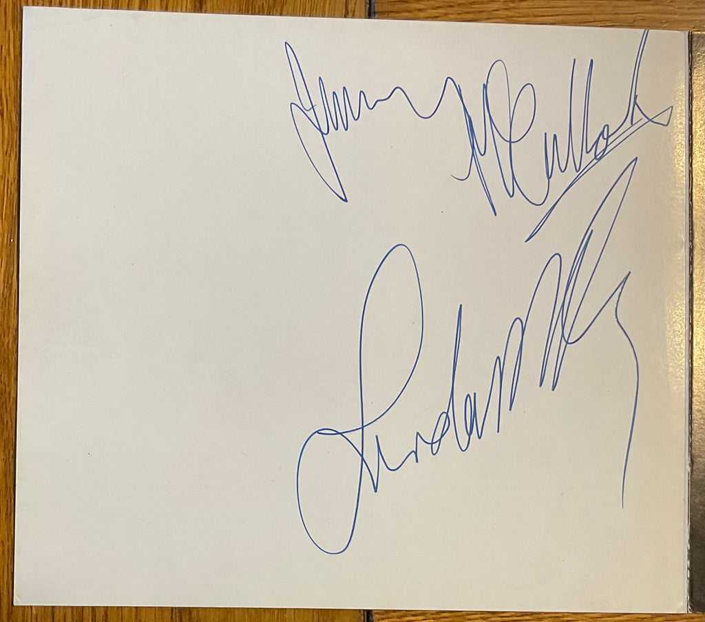 Beatles Wings Linda McCartney Original Signed Autographed Promo Publicity Card 1976