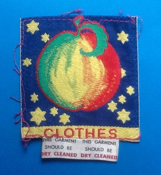 Beatles Apple Original Clothing Tag