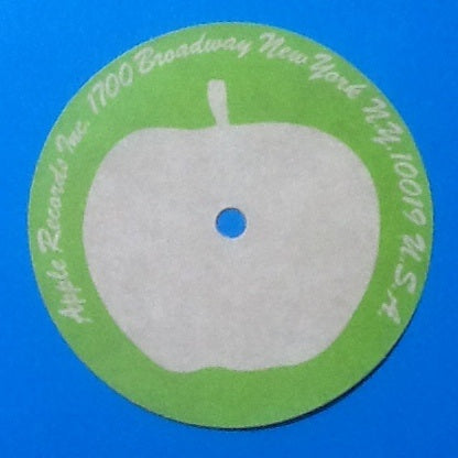 Beatles Apple Records Unused Label Sticker