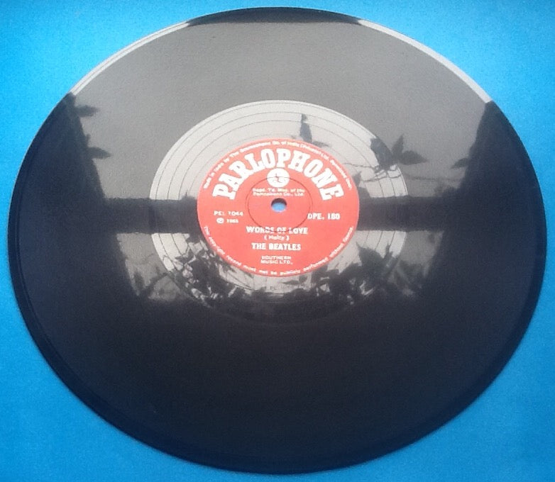 Beatles I'll Follow The Sun - Words of Love 2 Track NMint 10" 78rpm Vinyl Single India