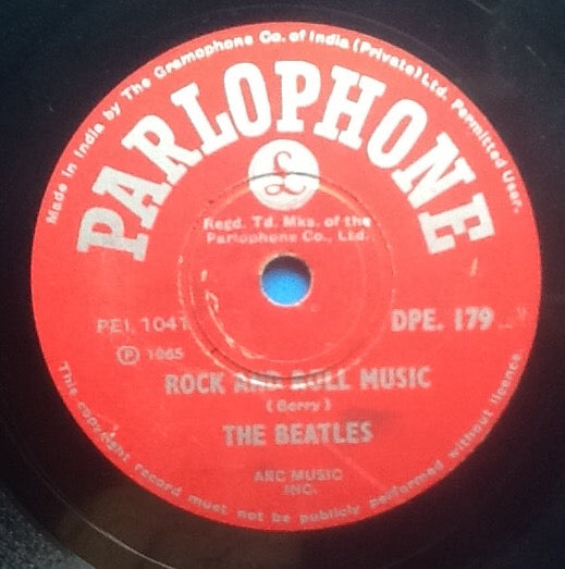 Beatles Rock and Roll Music - No Reply 2 Track NMint 10" 78rpm Vinyl Single India