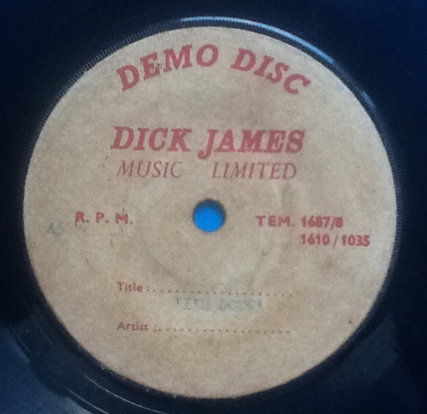 Beatles Help! 2 Track 7" Dick James Music Acetate