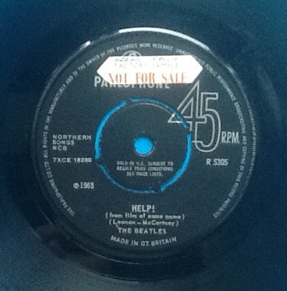 Beatles Help! 7" Factory Sample Demo UK 1965