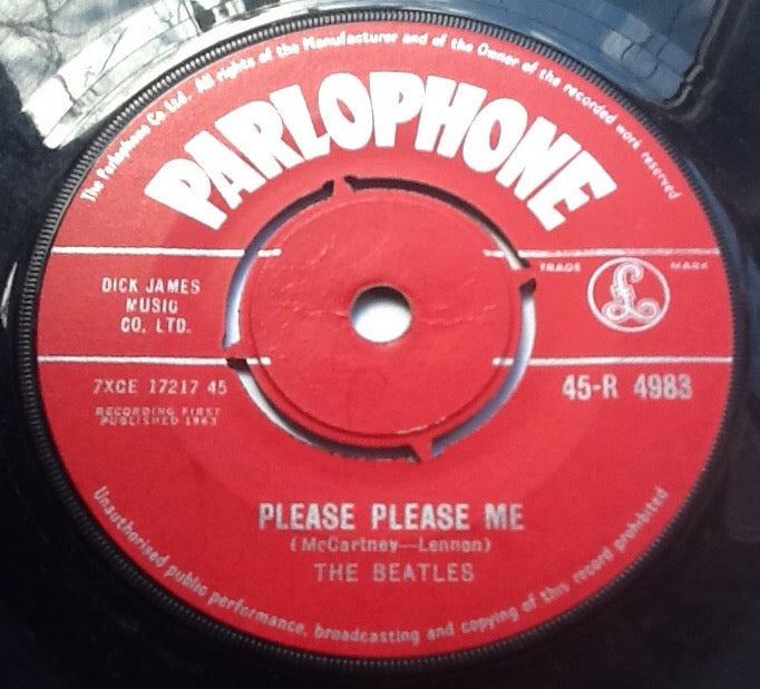 Beatles Please Please Me 1st Pressing Red Label 7" Vinyl Single UK 1963