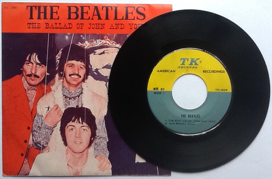 Beatles The Ballad of John and Yoko 4 Track NMint 7" E.P. Thailand 1969