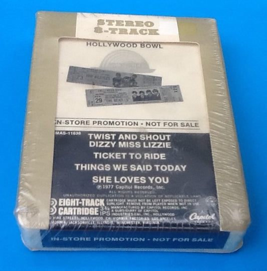 Beatles Still Sealed 8 Track At The Hollywood Bowl