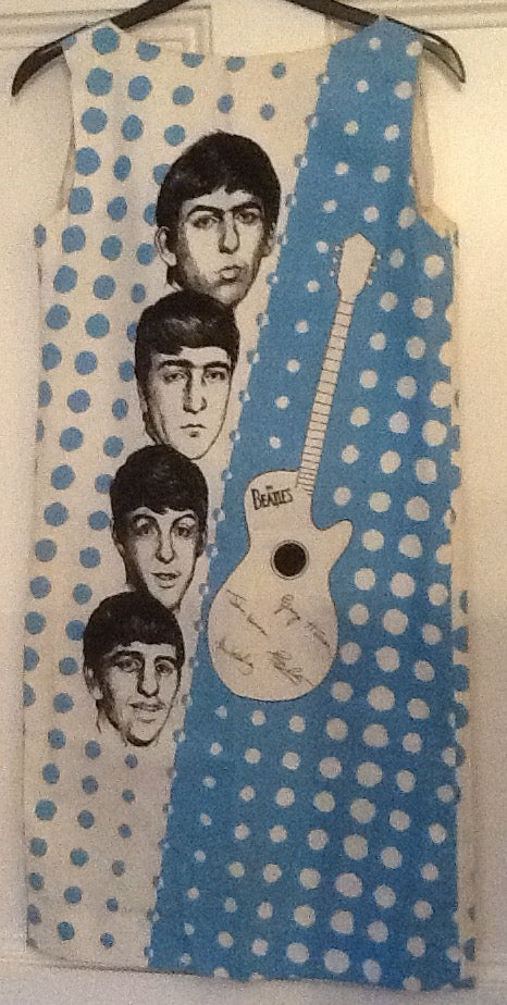 Beatles Blue Sleeveless Dress Holland