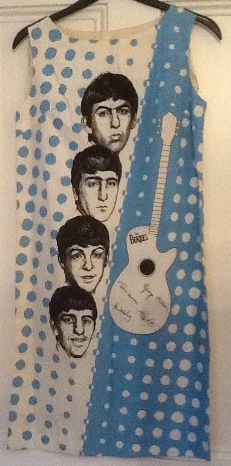 Beatles Blue Sleeveless Dress Holland