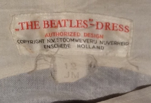 Beatles Blue Sleeveless Dress Holland