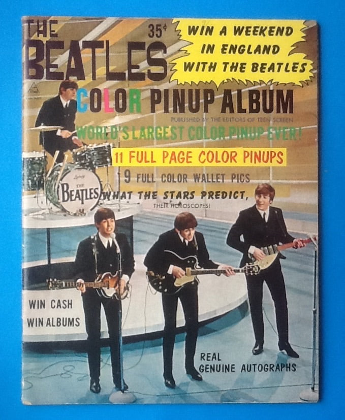 Beatles Color Pinup Album Magazine  1964