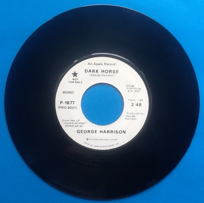 George Harrison Dark Horse 2 Track 7" NMint Apple Promo 2.48 Edit USA 1974
