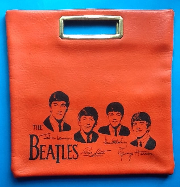 Beatles Orange Vinyl Handbag
