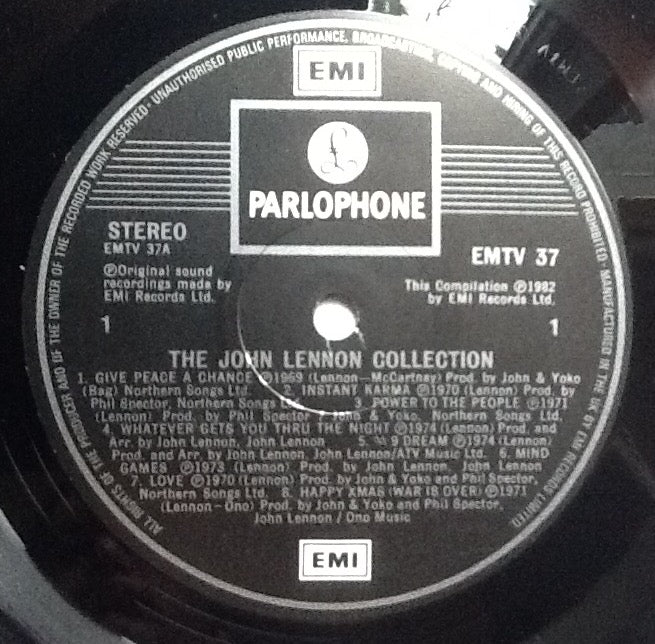 Beatles John Lennon The John Lennon Collection NMint Manufacturers Property Promo Demo Vinyl Album LP UK 1982