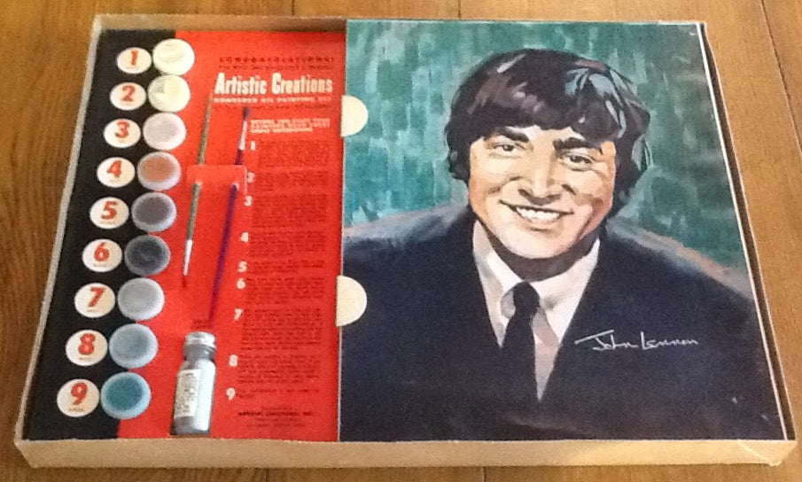 Beatles John Lennon Paint By Number Boxed Oil Painting Portrait Set
