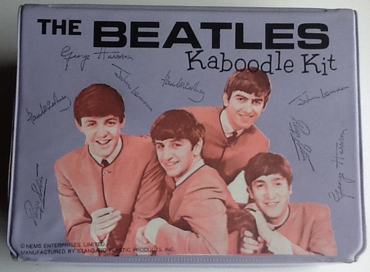 Beatles Original Rare Lavender Kaboodle Kit Vinyl Lunch Box