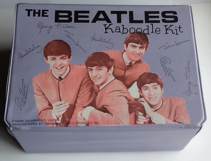 Beatles Original Rare Lavender Kaboodle Kit Vinyl Lunch Box
