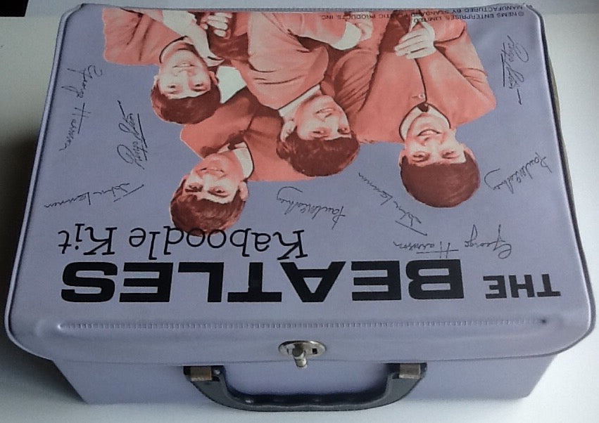 Beatles Original Rare Lavender Kaboodle Kit Vinyl Lunch Box