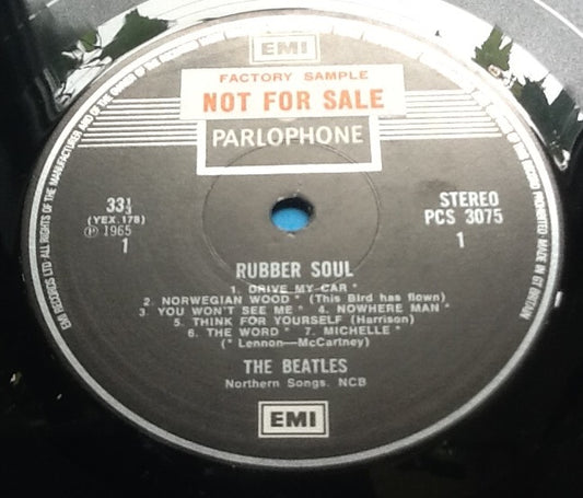 Beatles Rubber Soul 14 Track NMint Factory Sample Promo Demo Vinyl LP Album UK 1976