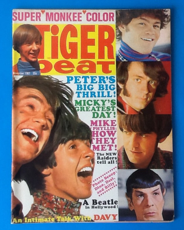 Beatles Monkees Tiger Beat Magazine November 1967