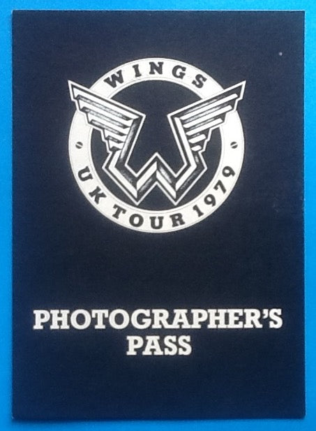 Beatles Paul McCartney Wings Original Unused Backstage Pass UK Tour 1979