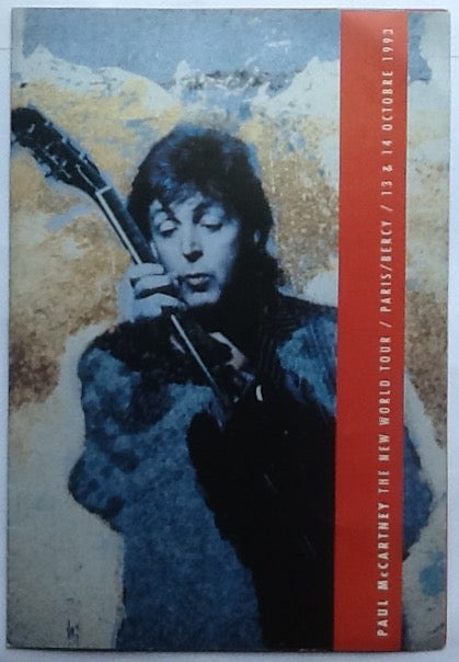 Beatles Paul McCartney Original VIP Concert Invitation Ticket Paris 13 Oct 1993