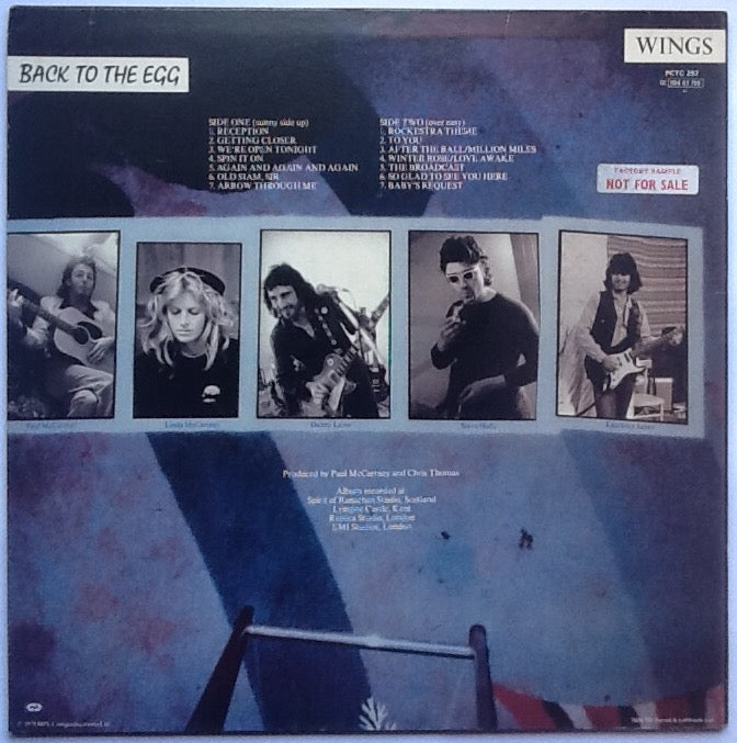 Beatles Paul McCartney Wings Back to the Egg 14 Track NMint Factory Sample Promo Demo Vinyl Album LP UK 1979