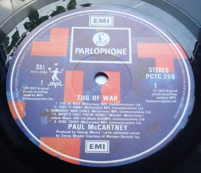 Beatles Paul McCartney Tug of War 12 Track NMint First Pressing Vinyl Album LP UK 1982