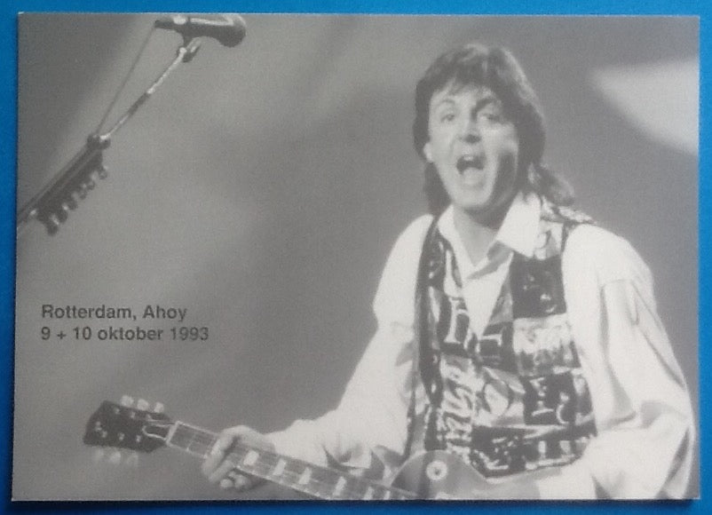 Beatles Paul McCartney Concert Handbill Flyer Postcard Rotterdam 1993