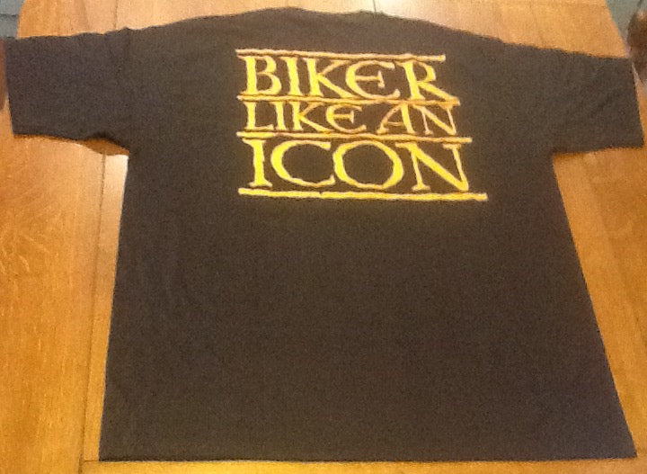 Beatles Paul McCartney Unused Black T Shirt Biker Like An Icon New World Tour 1993