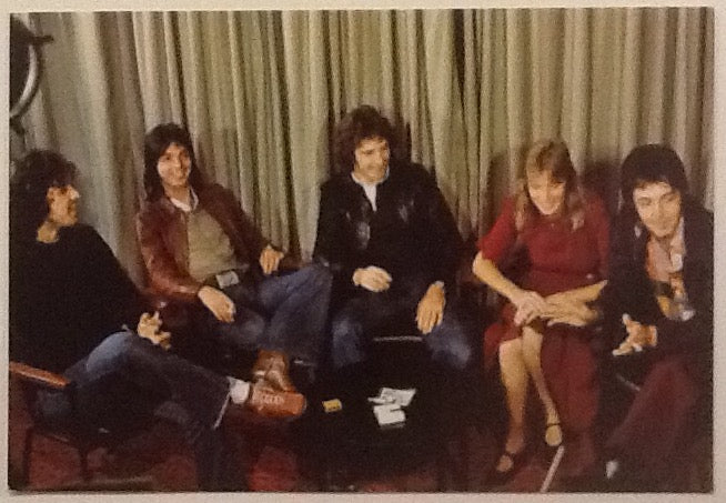 Beatles Paul McCartney Wings Original Unused Colour Postcard UK Tour 1975
