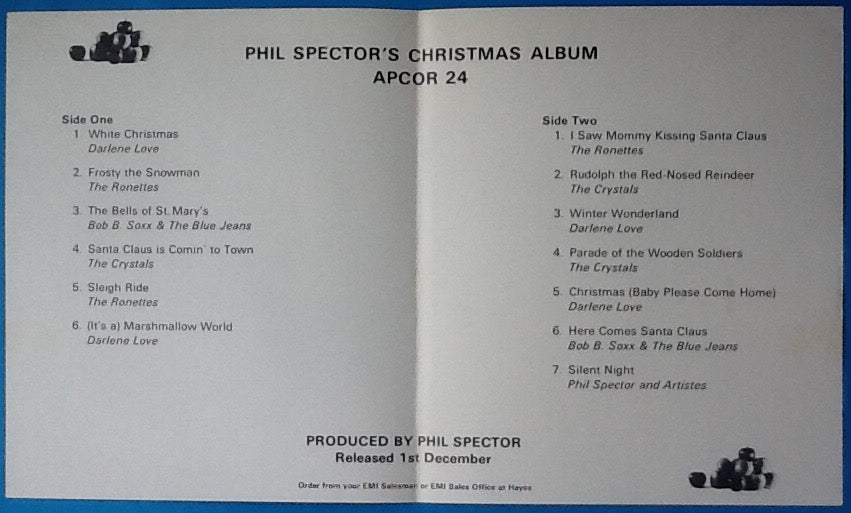 Beatles Phil Spector Christmas Album Fresh From Apple Promo Handbill Flyer 1972