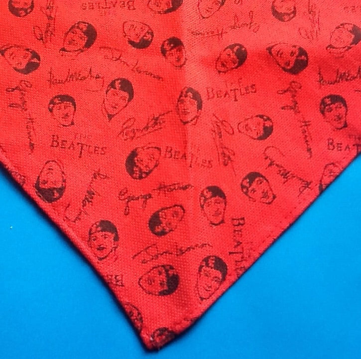 Beatles Red Triangular Headband Scarf