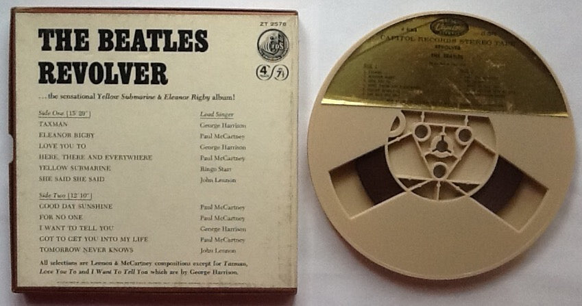 Beatles Revolver 4 Track 7 1-2 IPS Reel To Reel Stereo Tape Capitol USA 1967