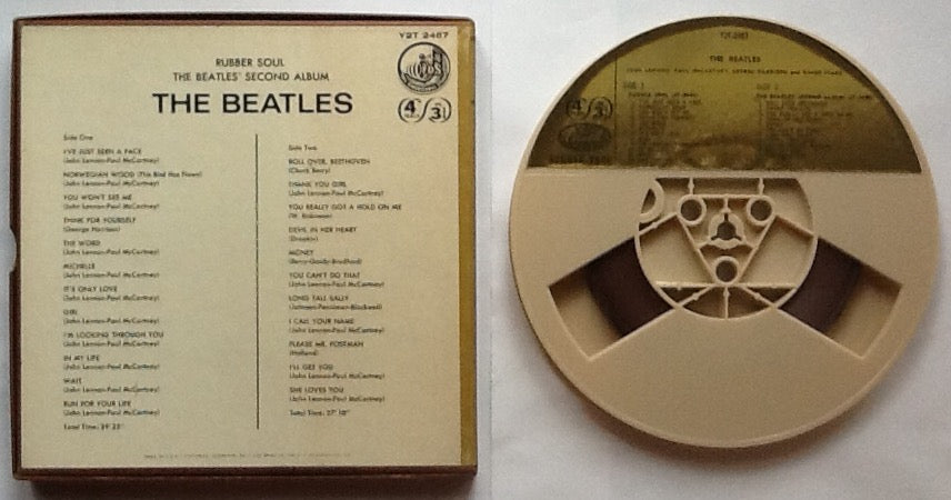 Beatles Rubber Soul Second Album 4 Track Reel To Reel Stereo Tape USA 1966