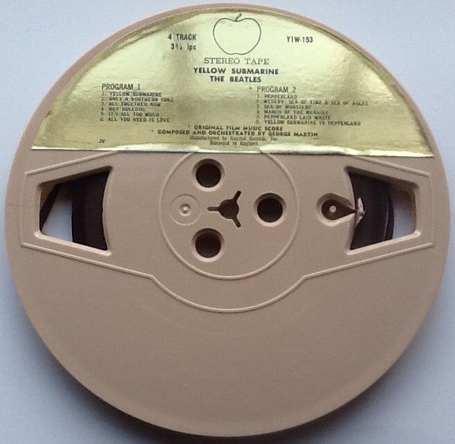 Beatles Yellow Submarine 4 Track Reel To Reel Tape 3 3-4 IPS USA 1969