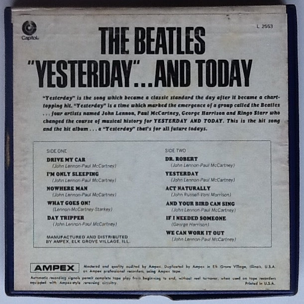 Beatles Yesterday and Today 4 Track Reel To Reel Tape 7 1-2 IPS Stereo USA 1970