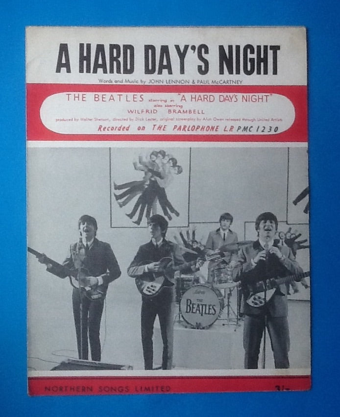 Beatles A Hard Day's Night UK Sheet Music 1964