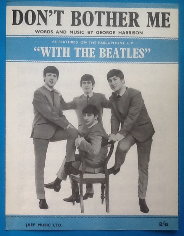 Beatles Don't Bother Me Sheet Music 1963