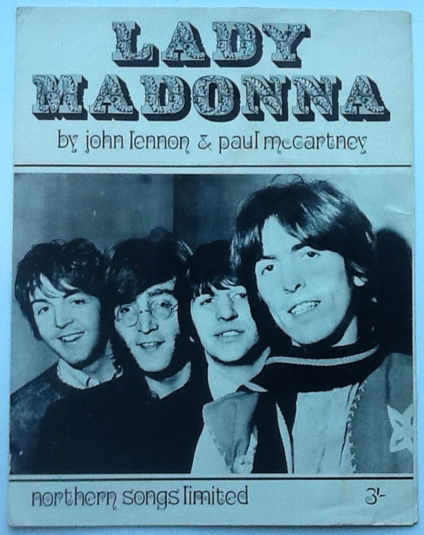 Beatles Lady Madonna Sheet Music 1968