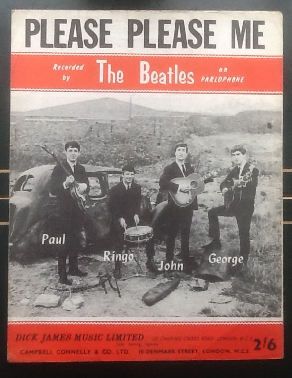 Beatles Please Please Me UK Sheet Music 1962