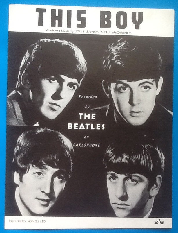 Beatles This Boy Sheet Music 1963